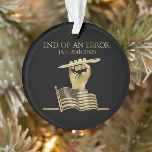 Het einde van een fout 20 januari 2025 ornament (Boom)
