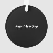 Het einde van een fout 20 januari 2025 ornament (achterkant)
