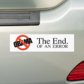 HET EINDE VAN EEN FOUT BUMPERSTICKER (Op auto)