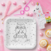 Het einde van een fout Champagne Scheidingsfeest Papieren Bordje (Feest)