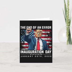 Het einde van een fout President Trump Inauguratie Kaart