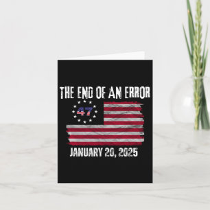 Het einde van een fout Trump Inauguration Day 20 j Kaart
