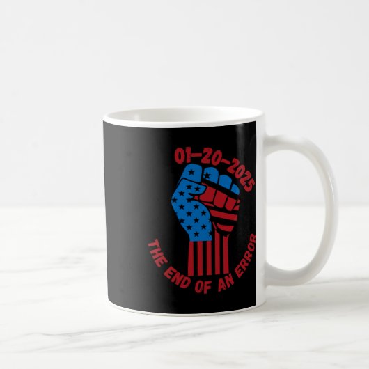 Het einde van een fout Trump vuist Koffiemok (Rechts)