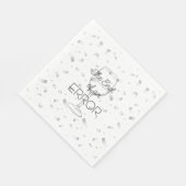 Het einde van een fout Wijn Echtscheidingsfeestje Servet (Hoek)