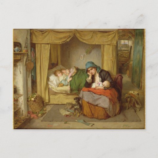 Het einde van een gelukkige dag briefkaart (Voorkant)