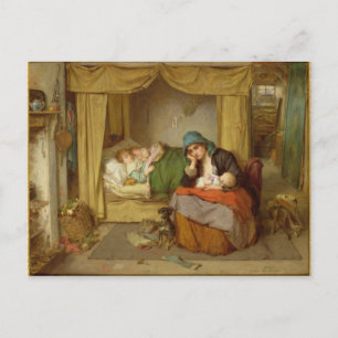 Het einde van een gelukkige dag briefkaart