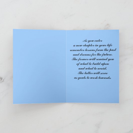 Het einde van een hoofdstuk Afstuderen Kaart (Binnen)