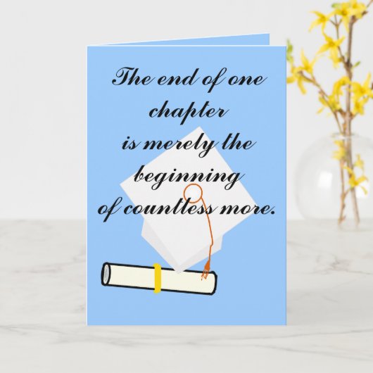 Het einde van een hoofdstuk Afstuderen Kaart (Gele Bloem)