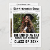 Het einde van een tijdperk Afstuderen krant Kaart (Voorkant / Achterkant)