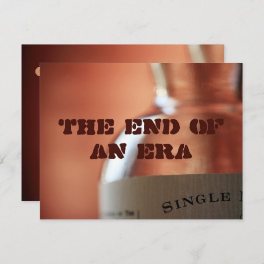 Het einde van een tijdperk kaart (Voorkant / Achterkant)