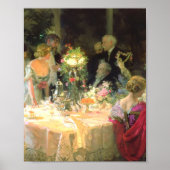 Het einde van het diner 1913 door Jules Alexandre  Poster (Voorkant)