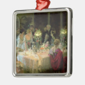 Het einde van het eten, 1913 metalen ornament (Links)