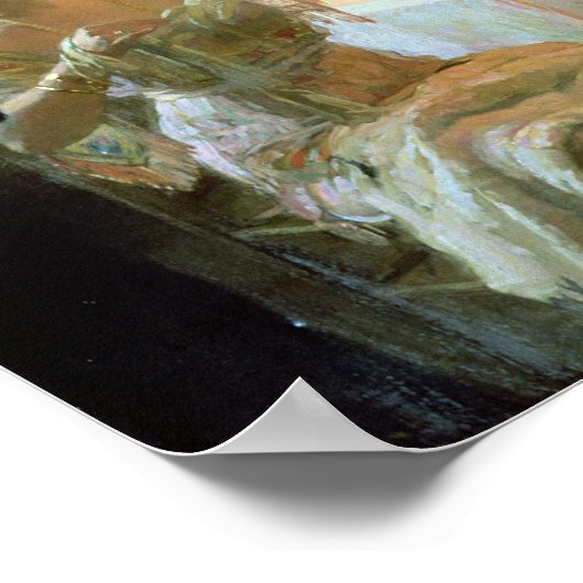 Het einde van het eten, 1913 poster (Hoek)