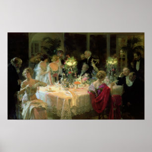Het einde van het eten, 1913 poster