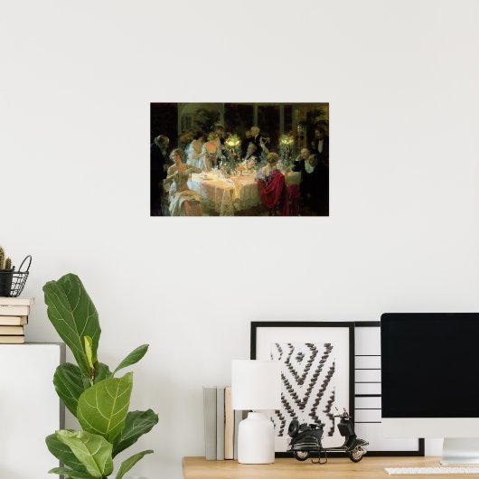 Het einde van het eten, 1913 poster (Thuiskantoor)