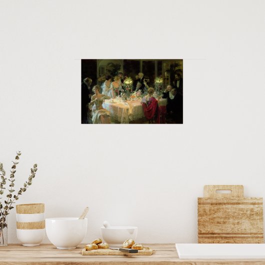 Het einde van het eten, 1913 poster (Keuken)