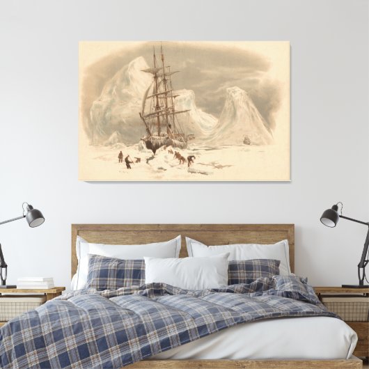 Het einde van het land. Cornwall  Canvas Afdruk (Insitu (Slaapkamer))
