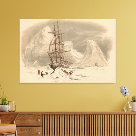 Het einde van het land. Cornwall Canvas Afdruk (Insitu (Woonkamer))