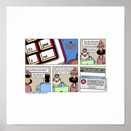 Het einde van het poster van Internet! (Voorkant)