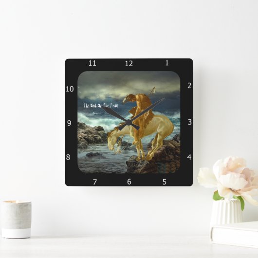 HET EINDE VAN HET SIERKUSSEN VAN HET SPOOR VIERKANTE KLOK (Huis)