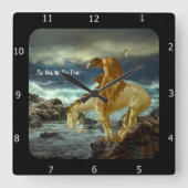 HET EINDE VAN HET SIERKUSSEN VAN HET SPOOR VIERKANTE KLOK (Voorkant)