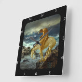 HET EINDE VAN HET SIERKUSSEN VAN HET SPOOR VIERKANTE KLOK (Hoek)