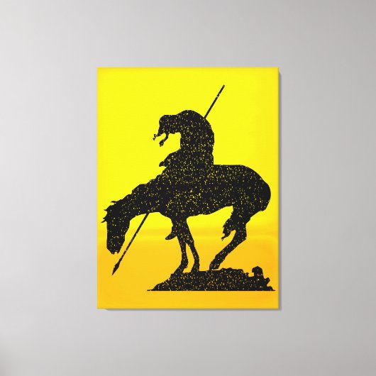 Het einde van het spoor canvas afdruk (Voorkant)