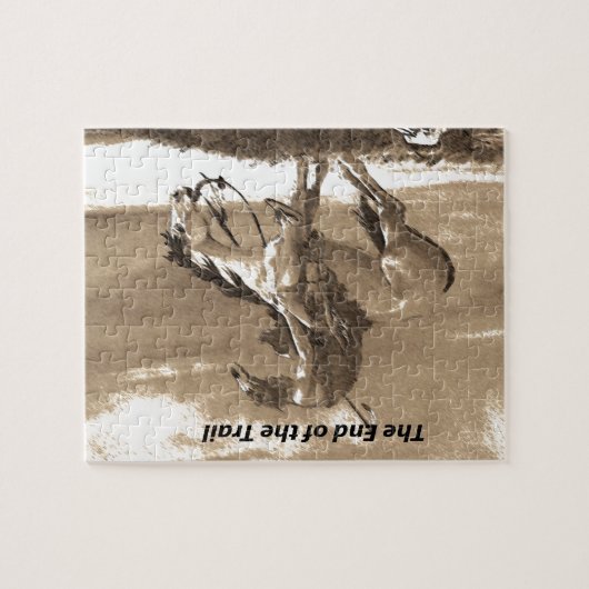 Het einde van het spoor legpuzzel (Horizontaal)