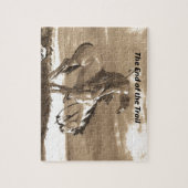 Het einde van het spoor legpuzzel (Verticaal)