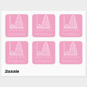 Het eindigt in bloemblaadjes roze Sticker (Vel)