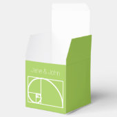 Het eindigt in Peridot Favor Box Bedankdoosjes (Geopend)