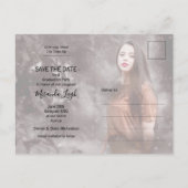 Het Elegant Afstuderen van de Foto van het Manuscr Briefkaart (Achterkant)