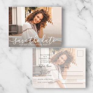 Het Elegant Afstuderen van de Foto van het Manuscr Briefkaart