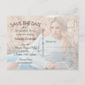 Het Elegant Afstuderen van de Foto van het Manuscr Briefkaart (Achterkant)