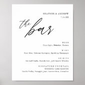 Het Elegant Alcohol-Drink Bindbalkmenu Poster (Voorkant)