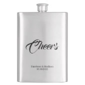 Het elegant chic Wedding van het douanemanuscript  Flacon (Voorkant)