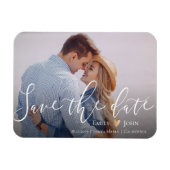 Het Elegant de Foto van het Manuscript Wedden spar Magneet (Horizontaal)