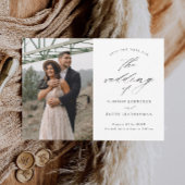 Het Elegant de Foto van het Manuscript Wedden spar Save The Date
