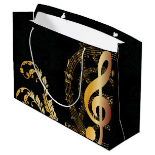Het elegant luxe design voor Music Note Groot Cadeauzakje