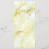 Het Elegant Marble Effect Wedding Collectie Menu (Achterkant)