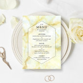 Het Elegant Marble Effect Wedding Collectie Menu
