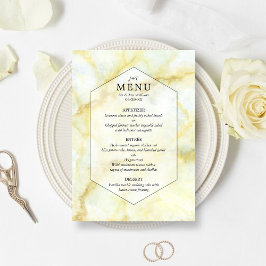 Het Elegant Marble Effect Wedding Collectie Menu