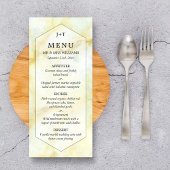 Het Elegant Marble Effect Wedding Collectie Menu