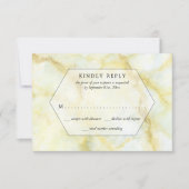 Het Elegant Marble Effect Wedding Collectie RSVP (Voorkant)