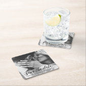 Het Elegant Verloving van de manuscriptFoto sparen Kartonnen Onderzetters (Insitu)