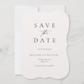 Het Elegant Weddenschap van het Manuscript sparen  Kaart (Voorkant)