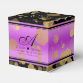 Het elegante 6de 33ste Violetkleurige Jubileum van Bedankdoosjes (Achterkant)