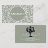 Het elegante Art. van het Logo van de Yoga van Visitekaartje (Voorkant / Achterkant)