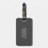 Het elegante bagagelabel van de (Achterkant verticaal)