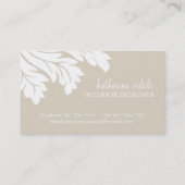 HET ELEGANTE BINNENLANDSE VISITEKAARTJE VAN DE (Achterkant)